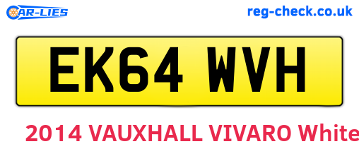 EK64WVH are the vehicle registration plates.