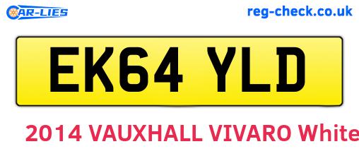 EK64YLD are the vehicle registration plates.