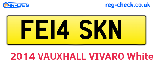FE14SKN are the vehicle registration plates.