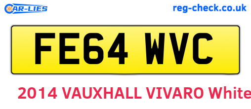 FE64WVC are the vehicle registration plates.