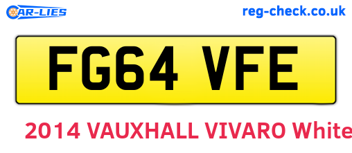 FG64VFE are the vehicle registration plates.