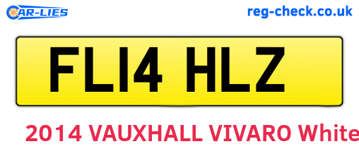 FL14HLZ are the vehicle registration plates.