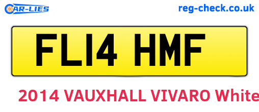 FL14HMF are the vehicle registration plates.