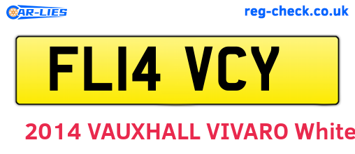 FL14VCY are the vehicle registration plates.