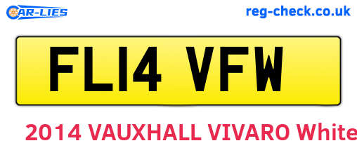 FL14VFW are the vehicle registration plates.