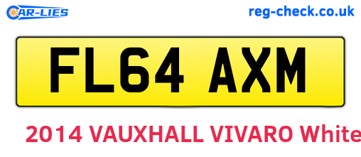 FL64AXM are the vehicle registration plates.