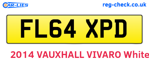 FL64XPD are the vehicle registration plates.