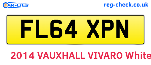 FL64XPN are the vehicle registration plates.