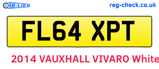 FL64XPT are the vehicle registration plates.
