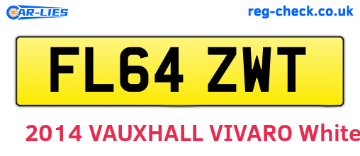 FL64ZWT are the vehicle registration plates.