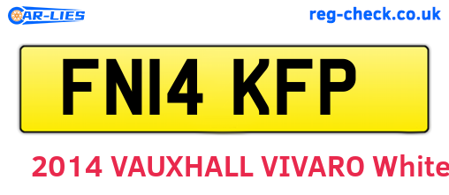 FN14KFP are the vehicle registration plates.