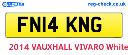 FN14KNG are the vehicle registration plates.