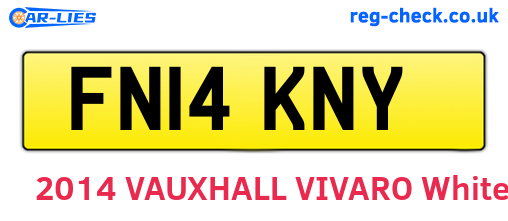 FN14KNY are the vehicle registration plates.