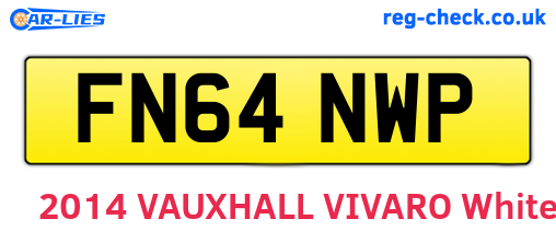FN64NWP are the vehicle registration plates.