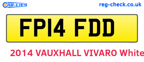 FP14FDD are the vehicle registration plates.