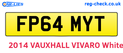 FP64MYT are the vehicle registration plates.