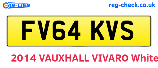 FV64KVS are the vehicle registration plates.