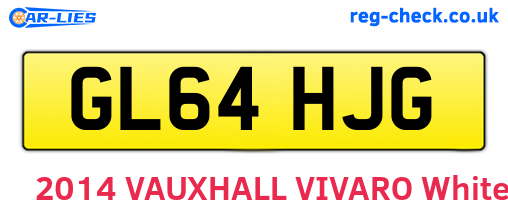 GL64HJG are the vehicle registration plates.