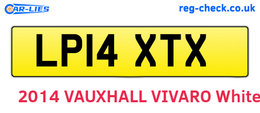LP14XTX are the vehicle registration plates.