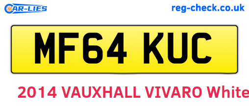 MF64KUC are the vehicle registration plates.