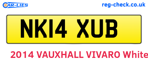 NK14XUB are the vehicle registration plates.