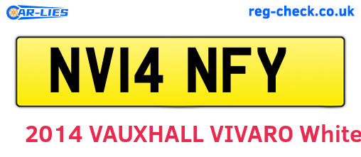 NV14NFY are the vehicle registration plates.
