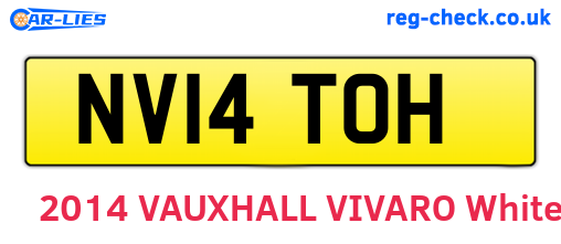 NV14TOH are the vehicle registration plates.
