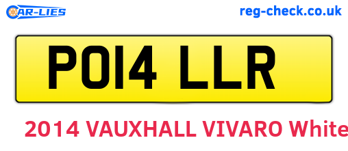 PO14LLR are the vehicle registration plates.