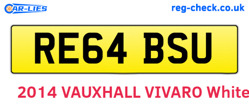 RE64BSU are the vehicle registration plates.