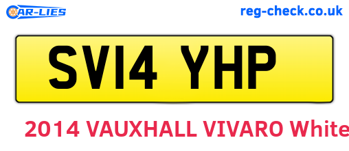 SV14YHP are the vehicle registration plates.