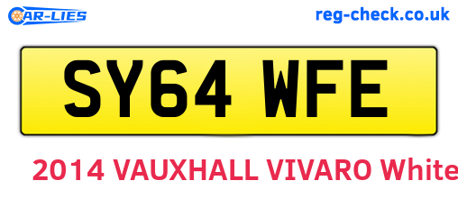 SY64WFE are the vehicle registration plates.