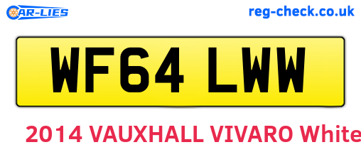 WF64LWW are the vehicle registration plates.