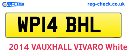 WP14BHL are the vehicle registration plates.