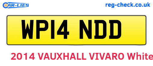 WP14NDD are the vehicle registration plates.