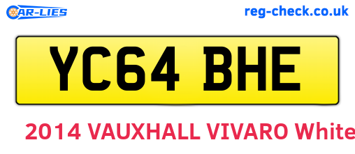 YC64BHE are the vehicle registration plates.