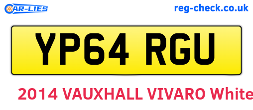 YP64RGU are the vehicle registration plates.