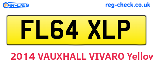 FL64XLP are the vehicle registration plates.