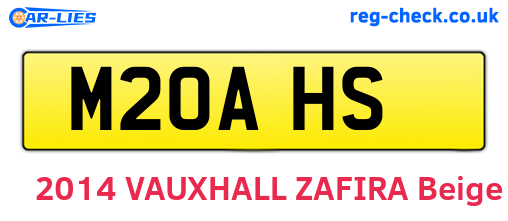 M20AHS are the vehicle registration plates.