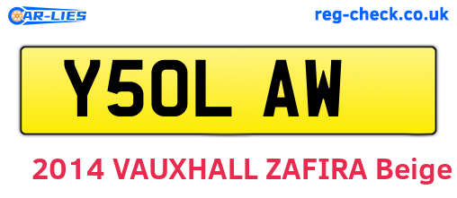 Y50LAW are the vehicle registration plates.