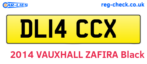 DL14CCX are the vehicle registration plates.
