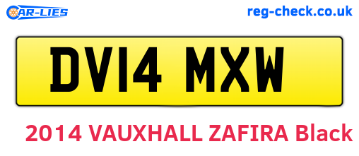 DV14MXW are the vehicle registration plates.