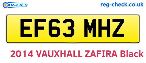 EF63MHZ are the vehicle registration plates.
