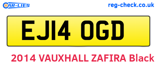 EJ14OGD are the vehicle registration plates.