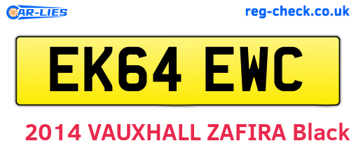 EK64EWC are the vehicle registration plates.