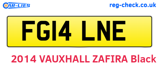 FG14LNE are the vehicle registration plates.