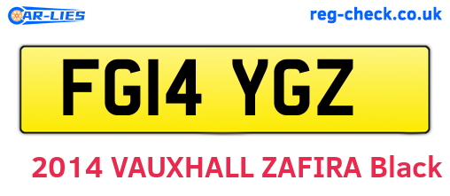 FG14YGZ are the vehicle registration plates.