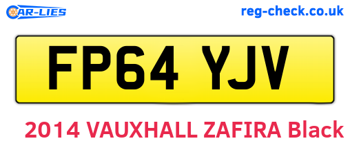 FP64YJV are the vehicle registration plates.
