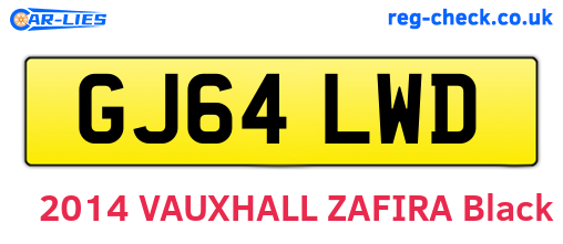 GJ64LWD are the vehicle registration plates.