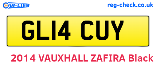 GL14CUY are the vehicle registration plates.