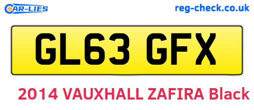 GL63GFX are the vehicle registration plates.